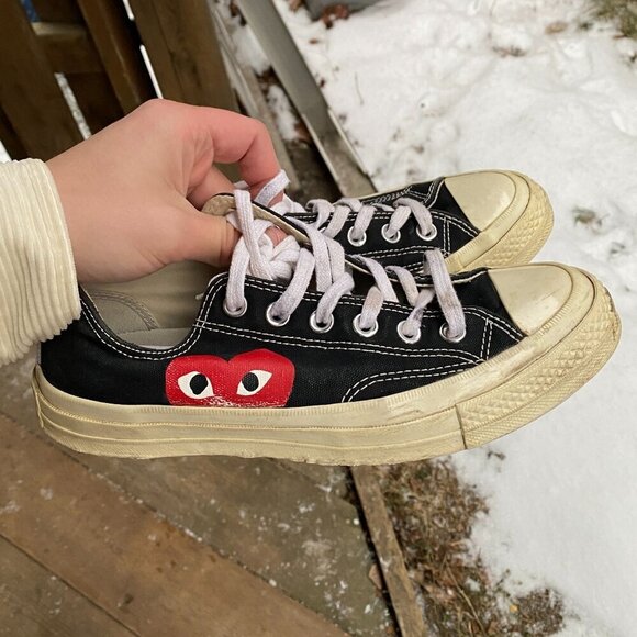 CDG Converse Comme Des Garcons Converse Size 8 Womens 6 Mens - Picture 1 of 11